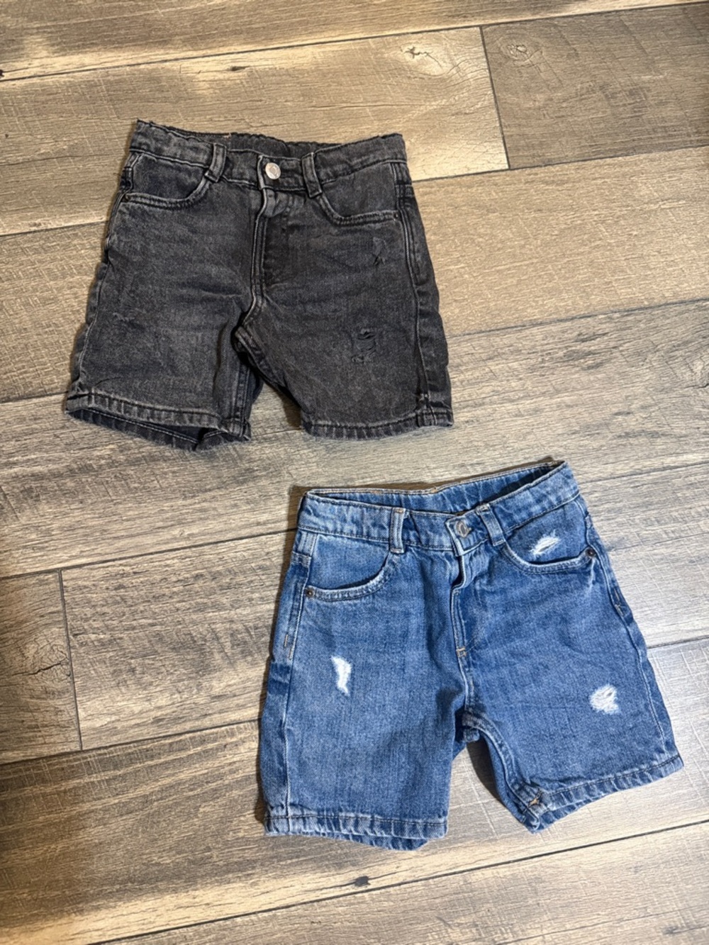 Zara Kids Denim Shorts - Black and Blue